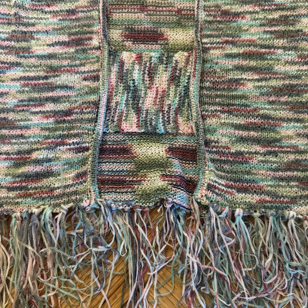 Open Back Multicolored Knit Tank Top - Picture 4 of 6